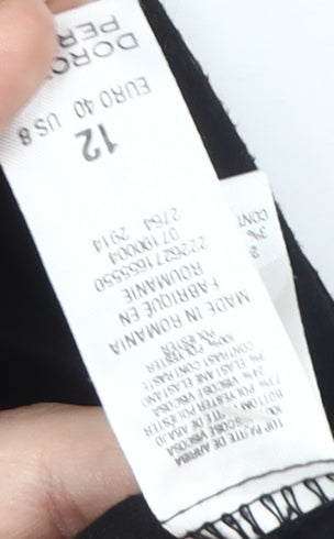 Dorothy Perkins Women's Black Striped Dress, Size 12