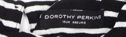 Dorothy Perkins Women's Black Striped Dress, Size 12