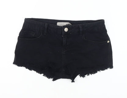 Topshop Women’s Black Cut-Off Shorts Size 10