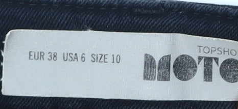 Topshop Women’s Black Cut-Off Shorts Size 10