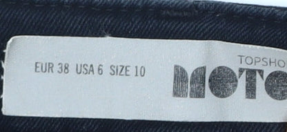 Topshop Women’s Black Cut-Off Shorts Size 10