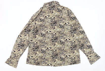 Claudia Richard Women's Multicoloured Animal Print Blouse L