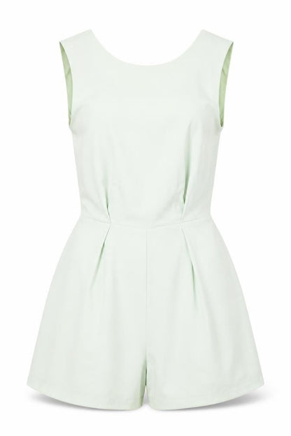 Womens UK Size 14 Topshop One-Piece Green Playsuit