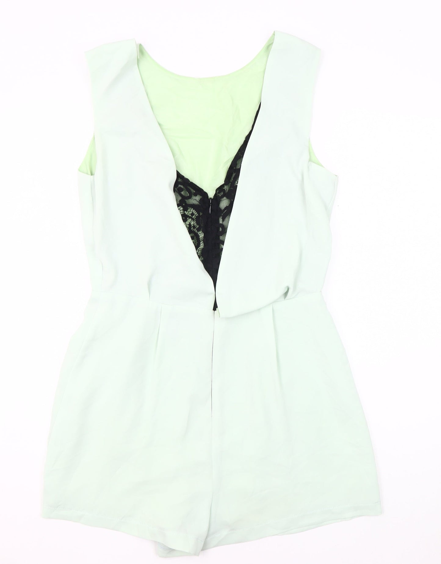 Topshop Tall Women's Green Playsuit - Size 14, Casual Wear