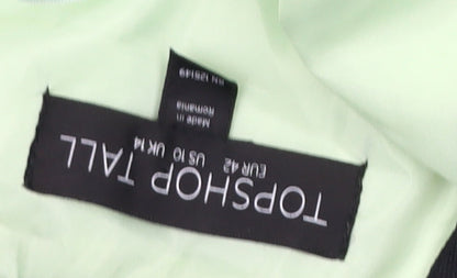 Topshop Tall Women's Green Playsuit - Size 14, Casual Wear