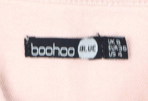 Womens UK Size 8 Boohoo Pink Basic Jacket