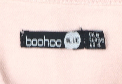 Womens UK Size 8 Boohoo Pink Basic Jacket