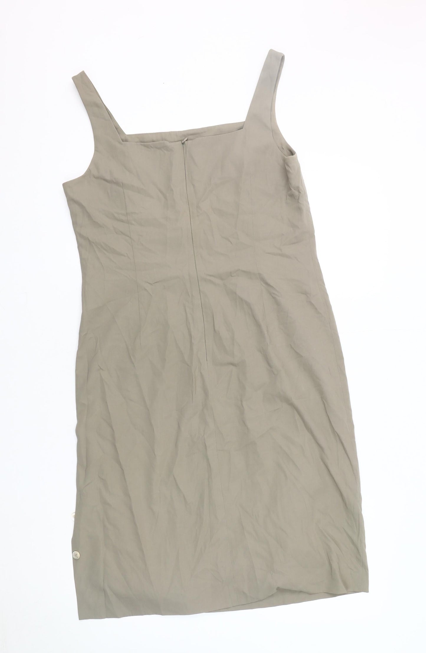 Laurel Women Beige Sleeveless Slip Dress Size 12