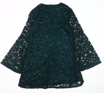 AX Paris Women's Green Lace Sheath Dress Size 12