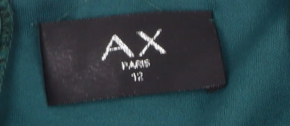 AX Paris Women's Green Lace Sheath Dress Size 12