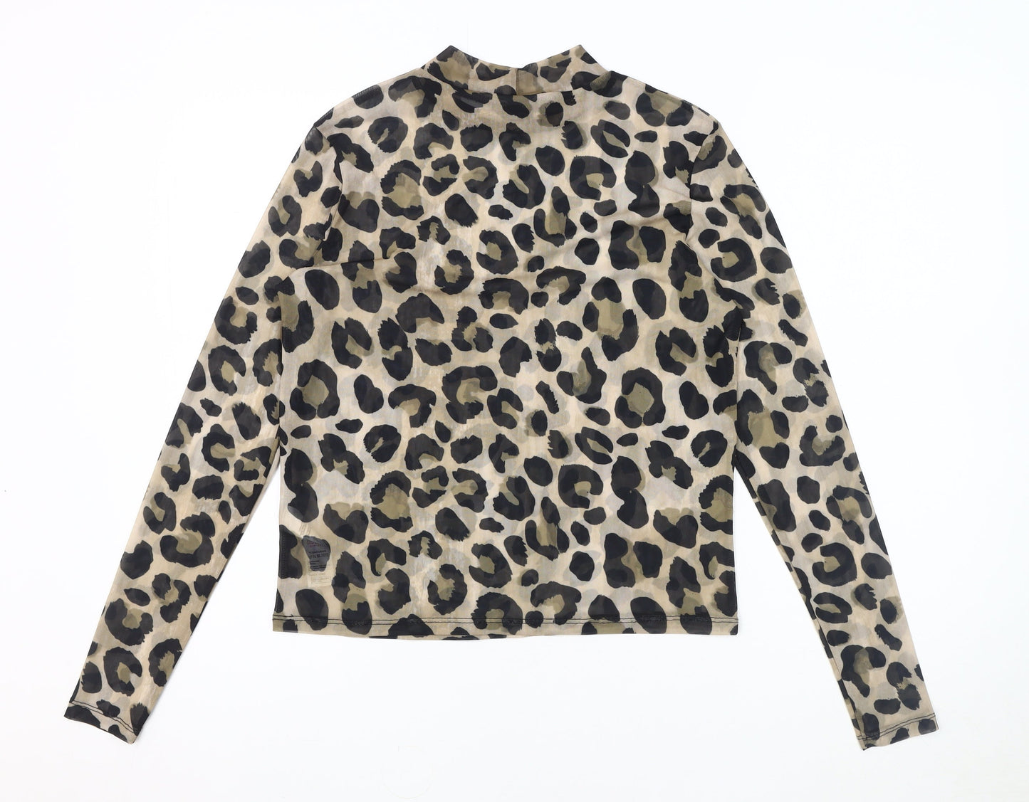 New Look Women's Multicoloured Animal Print Top UK 14