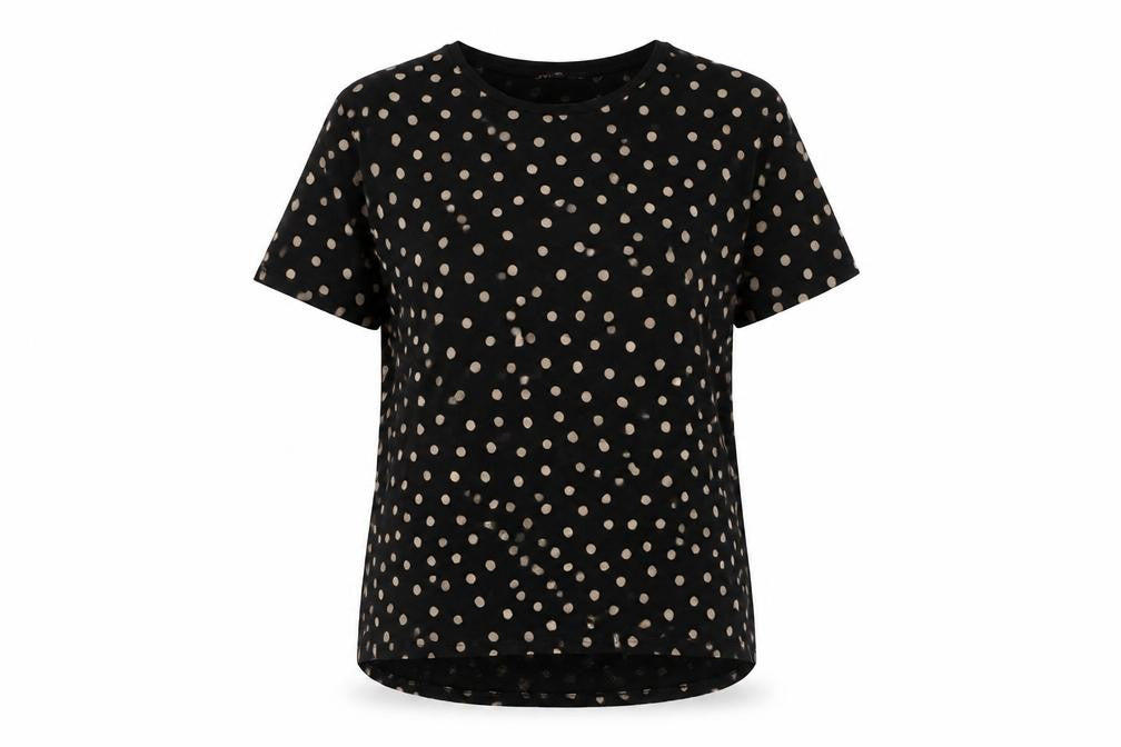 Womens UK Size L Zara Black Basic T-Shirt