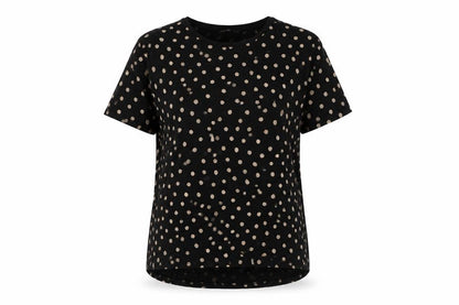 Womens UK Size L Zara Black Basic T-Shirt