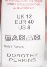 Womens UK Size 12 Dorothy Perkins White Basic Blouse