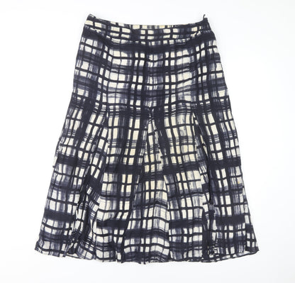 Marks and Spencer Women's Midi Check Skirt - Size 12