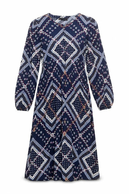 Marks and Spencer Women's Blue Geometric Dress Size 12