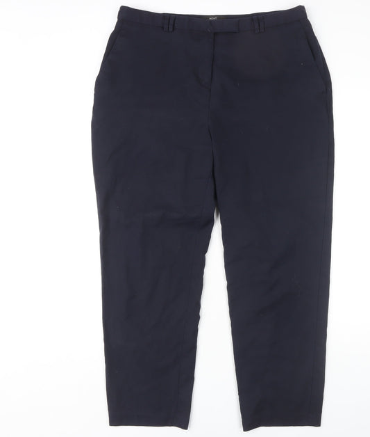 Womens UK Size 16 NEXT Regular Fit Dress Pants Black Trousers