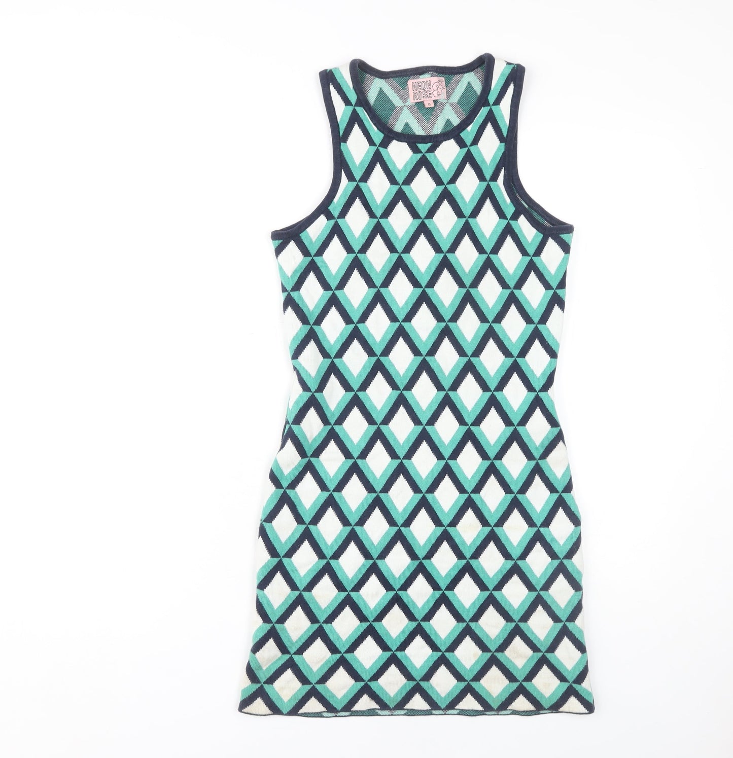 Neon Rose Women's Multicoloured Geometric Tank Dress
