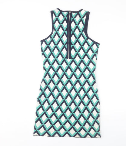 Neon Rose Women's Multicoloured Geometric Tank Dress