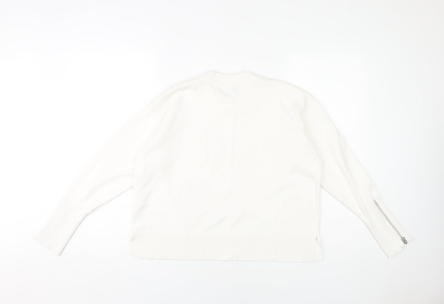 Womens UK Size 10 Topshop White Pullover Jumper