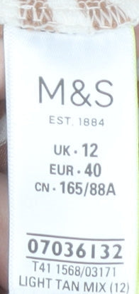 Womens UK Size 12 Marks and Spencer Multicoloured Basic T-Shirt