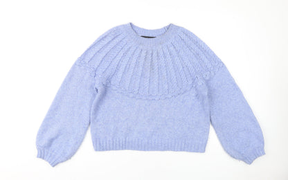 Womens UK Size L VERO MODA Blue Pullover Jumper