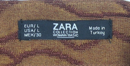 Womens UK Size L Zara Straight & Pencil Knit Skirt