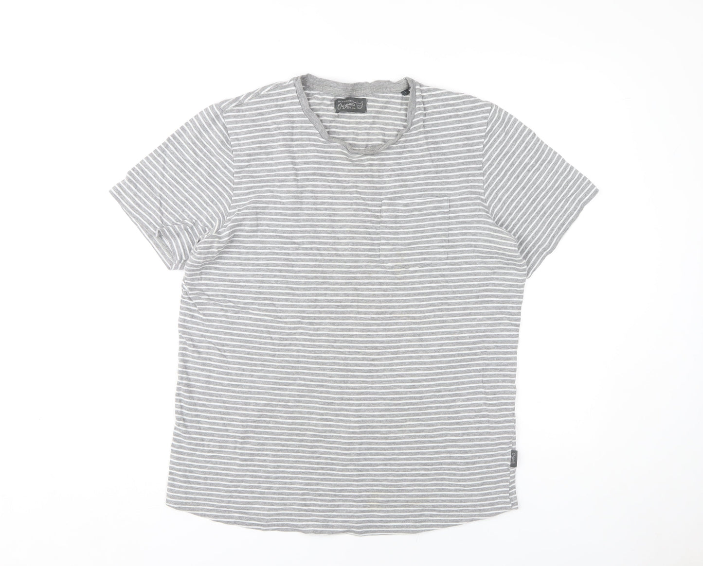 Mens UK Size L JACK & JONES Grey  T-Shirt