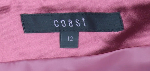 Coast Women's Pink Off the Shoulder Sheath Dress - Size 12