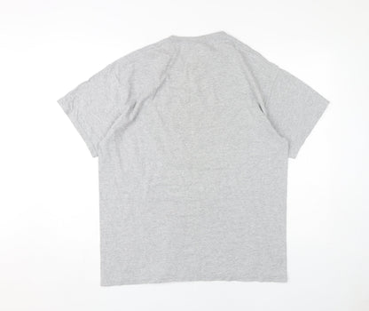 Lethal Tongue Men's Grey Graphic Print T-Shirt L