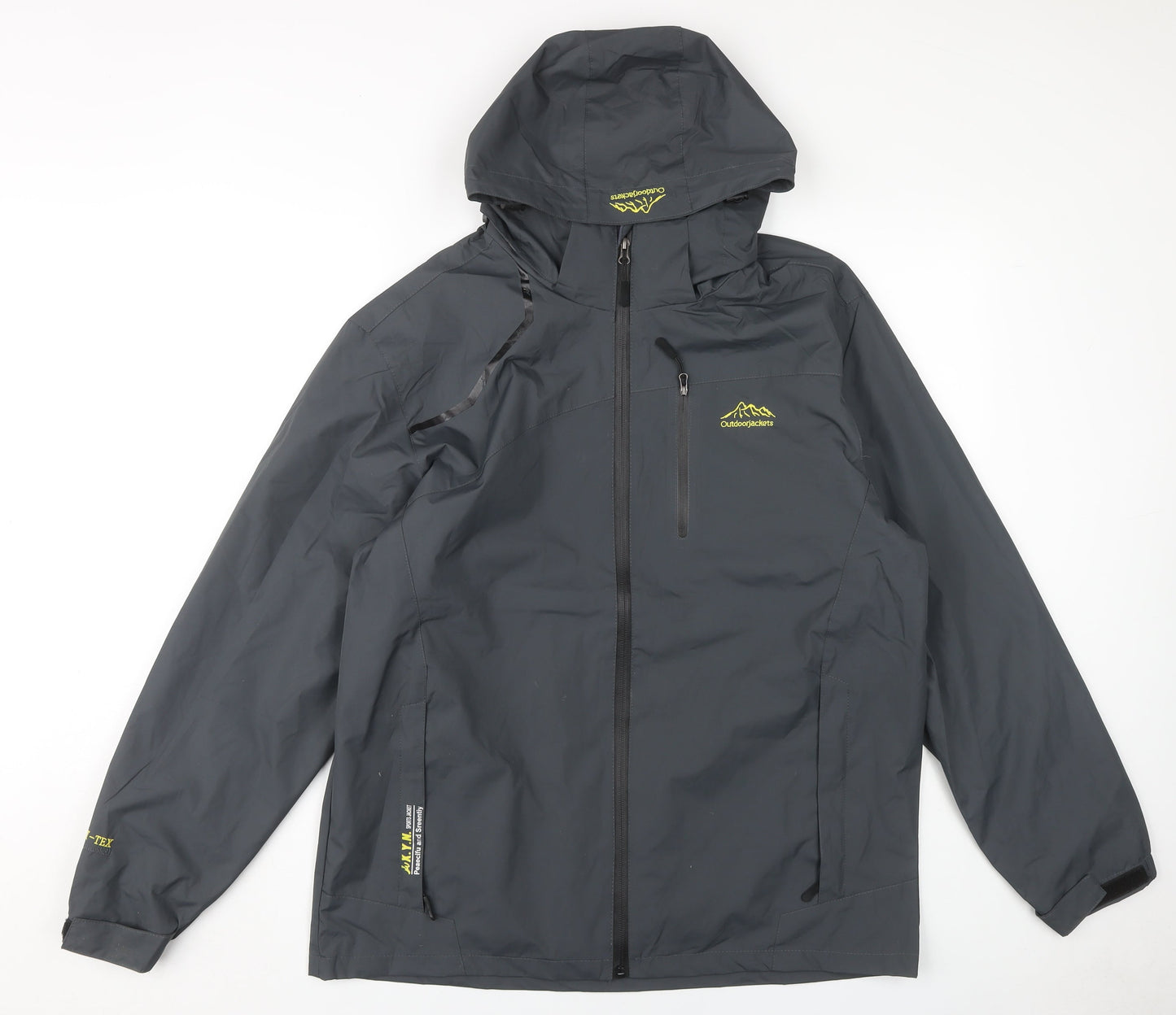 Mens UK Size S Outdoor Jackets Black Basic Jacket
