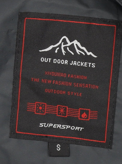 Mens UK Size S Outdoor Jackets Black Basic Jacket