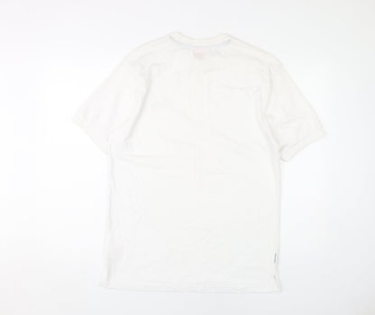 Slazenger Men's White S T-Shirt, Short Sleeve, Crew Neck