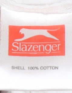 Slazenger Men's White S T-Shirt, Short Sleeve, Crew Neck