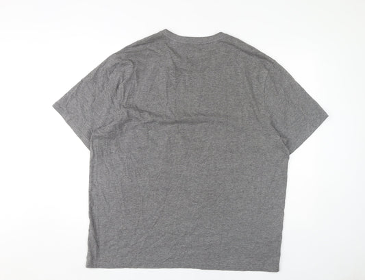 Next Men's Grey Graphic Print 2XL T-Shirt