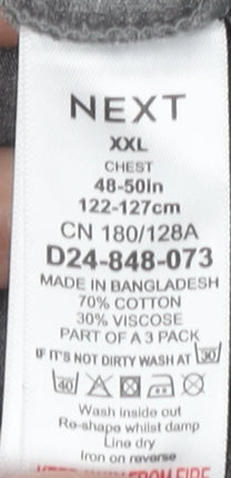 Next Men's Grey Graphic Print 2XL T-Shirt