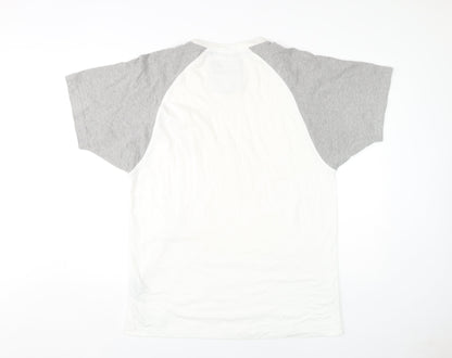 TOG TWENTY FOUR Men's XL White Grey T-Shirt