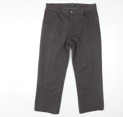 Maine New England Men's Grey Straight Jeans, Size 34