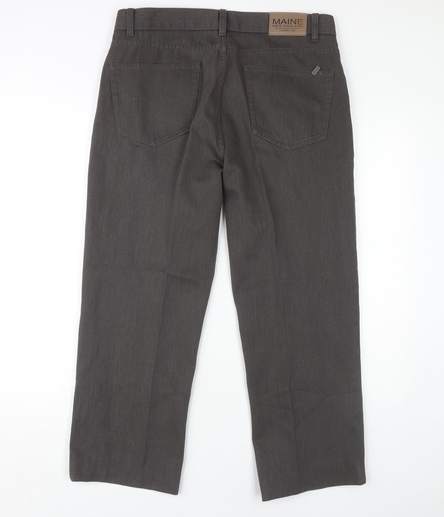 Maine New England Men's Grey Straight Jeans, Size 34