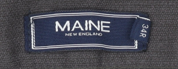Maine New England Men's Grey Straight Jeans, Size 34