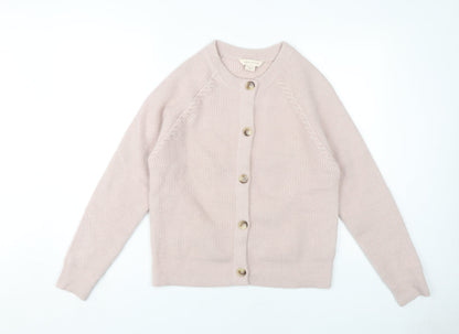 Womens UK Size 10 Mauvette Beige Cardigan Jumper