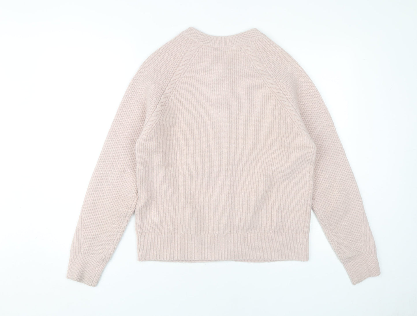 Womens UK Size 10 Mauvette Beige Cardigan Jumper