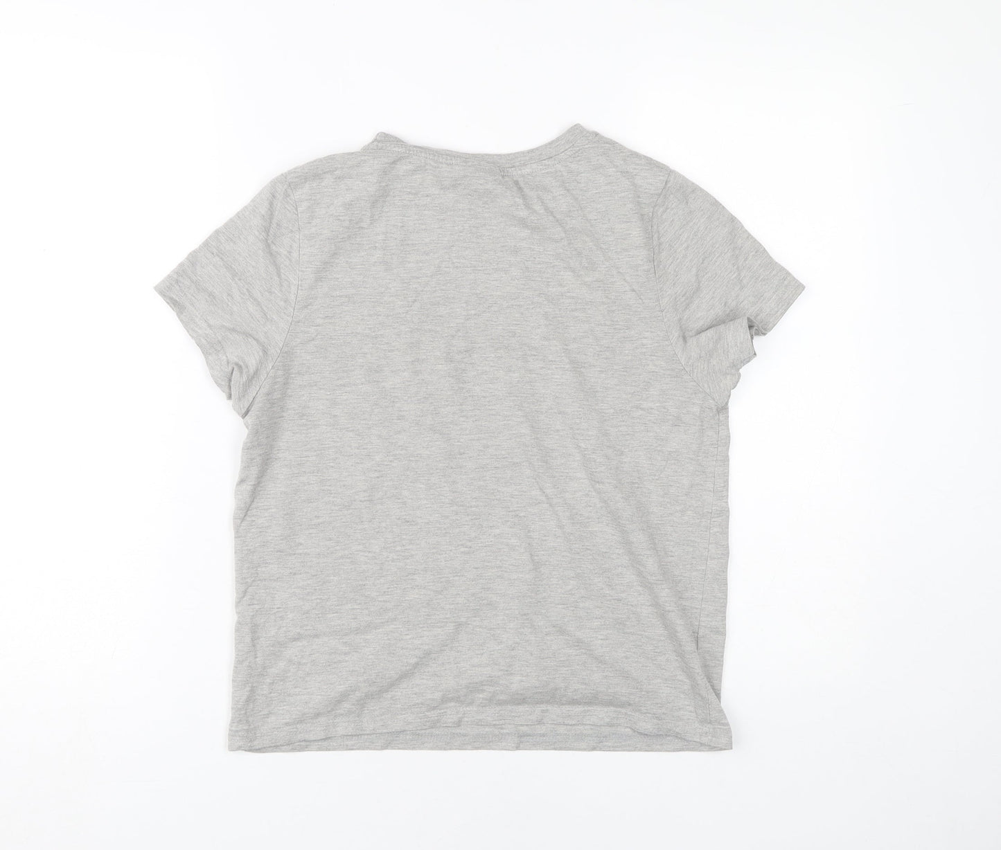 Superman Women's Grey Sequin T-Shirt, Size 14, Short Sleeve