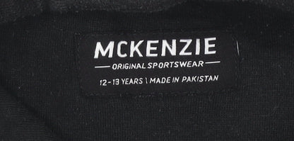 McKenzie Boys Black Pullover Hoodie 12-13 Years