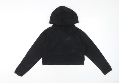 USA Pro Girls Black Pullover Hoodie 11-12 Years