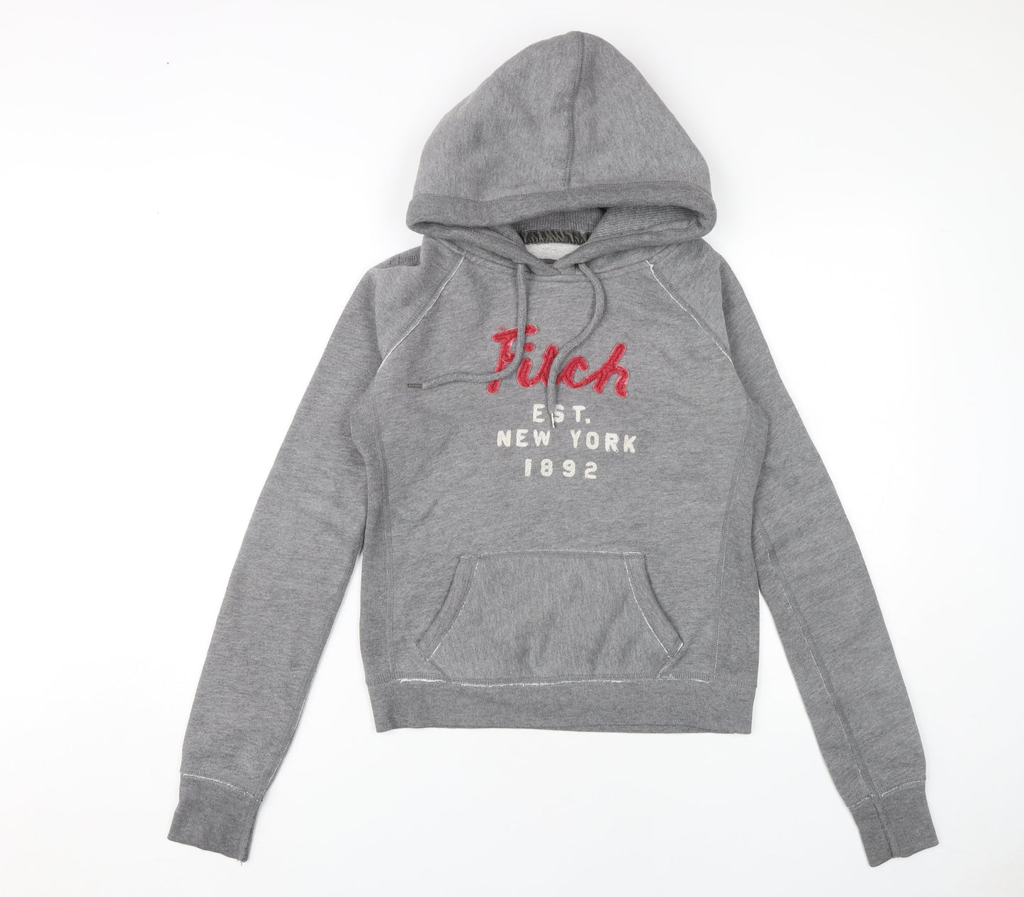 Abercrombie & Fitch Women's Grey Pullover Hoodie Medium