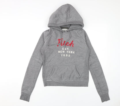 Abercrombie & Fitch Women's Grey Pullover Hoodie Medium
