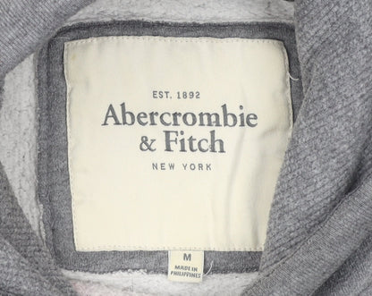 Abercrombie & Fitch Women's Grey Pullover Hoodie Medium