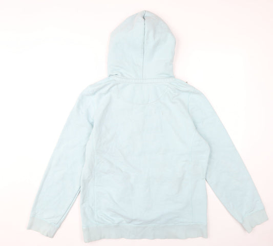 Womens UK Size 12 Fat Face Blue Pullover Hoodie