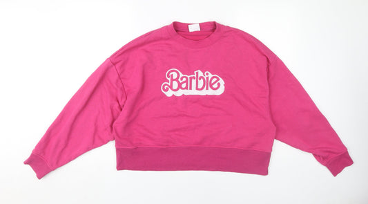 Barbie Pink Women's Logo Sweatshirt, Size S